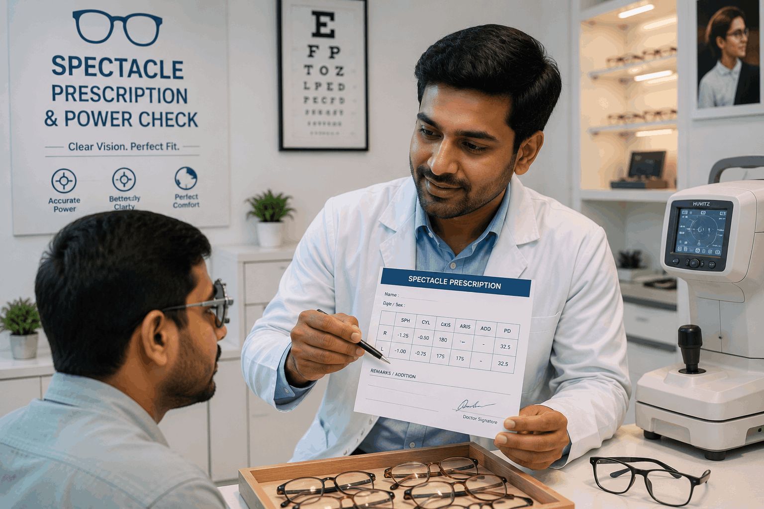 Spectacle Prescription & Power Check
